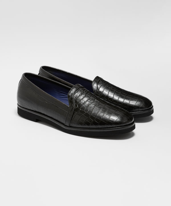 STORE SLIP CROCO - BLACK/ BL-07CR
