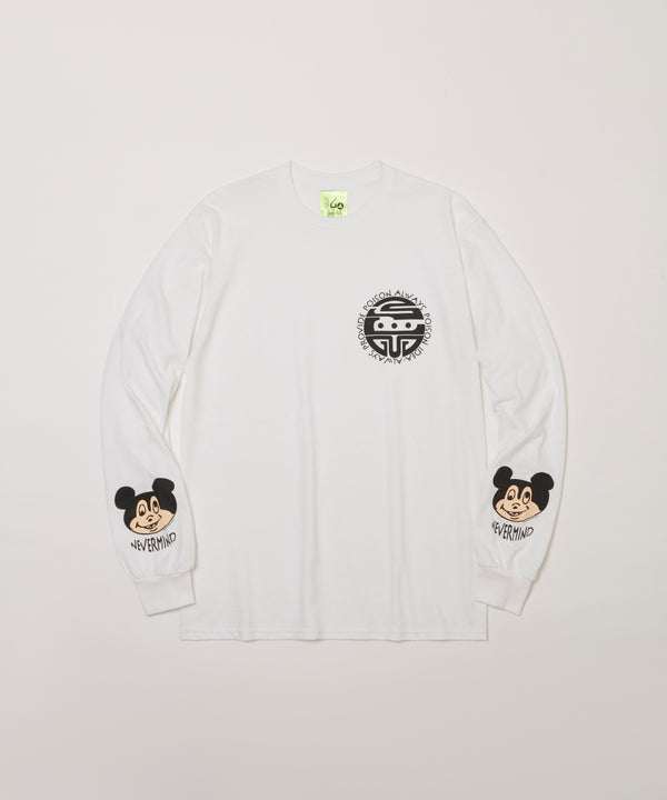 POISON L/S TEE  - WHITE  / DRT-02