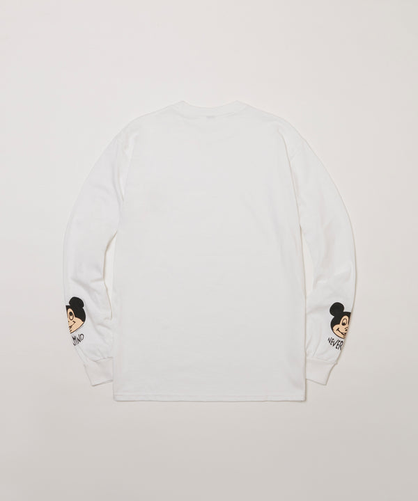 POISON L/S TEE  - WHITE  / DRT-02
