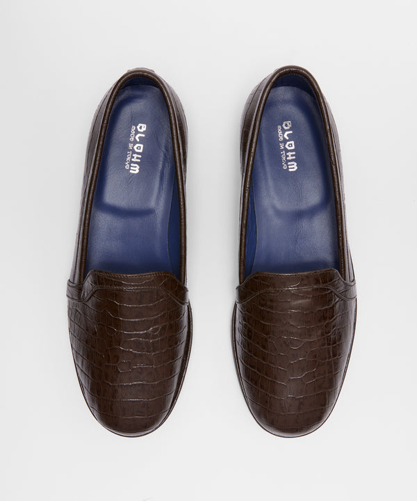 STORE SLIP CROCO - BROWN/ BL-07CR