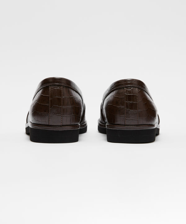 STORE SLIP CROCO - BROWN/ BL-07CR