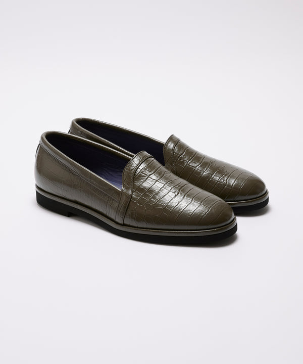 STORE SLIP CROCO - GREEN / BL-07CR
