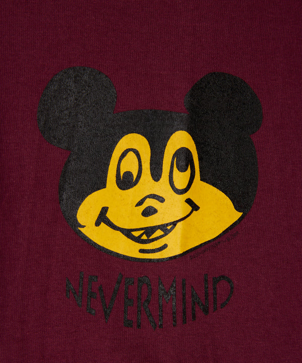 POISON L/S TEE  - BURGUNDY  / DRT-02