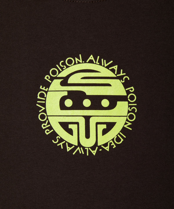 PEACE & POISON L/S TEE  - BROWN × F,YELLOW / DRT-03LS