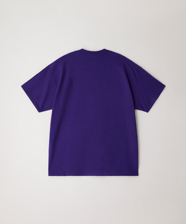 PEACE & POISON S/S TEE  - PURPLE × MUSTARD / DRT-03