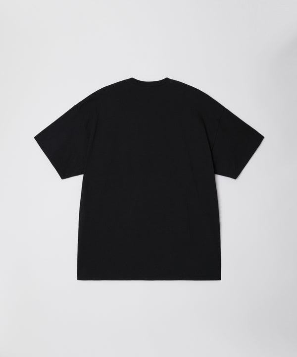 PEACE & POISON S/S TEE  - BLACK × F,YELLOW / DRT-03